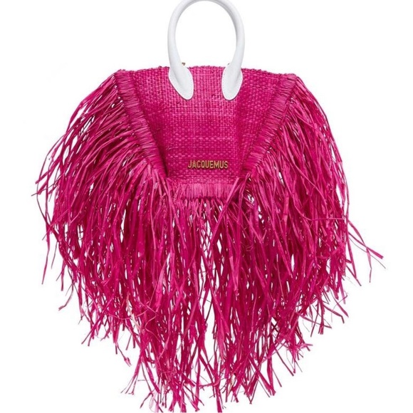 ISO- Jacquemus fuchsia straw bag - Picture 1 of 1